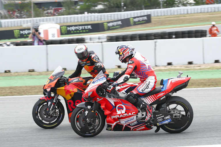 Johann Zarco und Miguel Oliveira