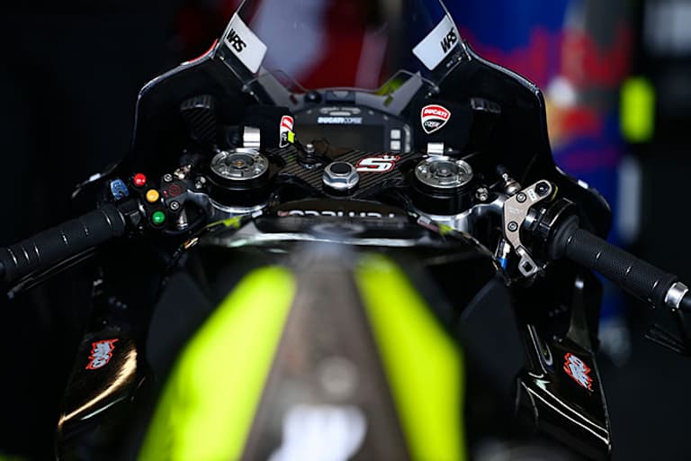 Der Arbeitsplatz von Johann Zarco