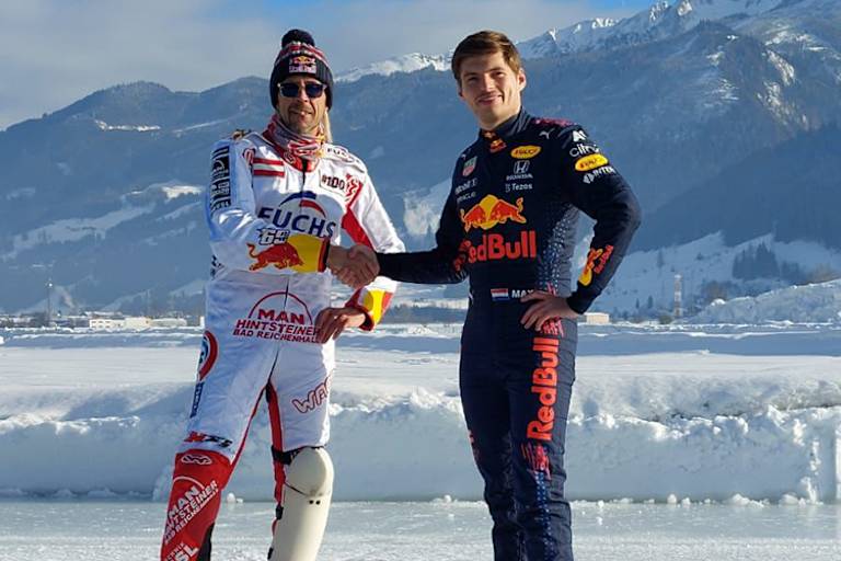 Franz Zorn (li.) mit Max Verstappen
