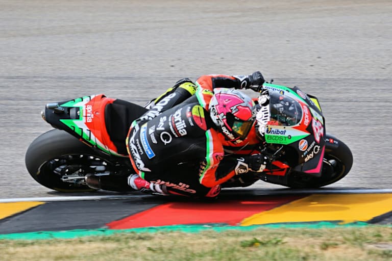 Aprilia-Ass Aleix Espargaró 2019 auf dem Sachsenring
