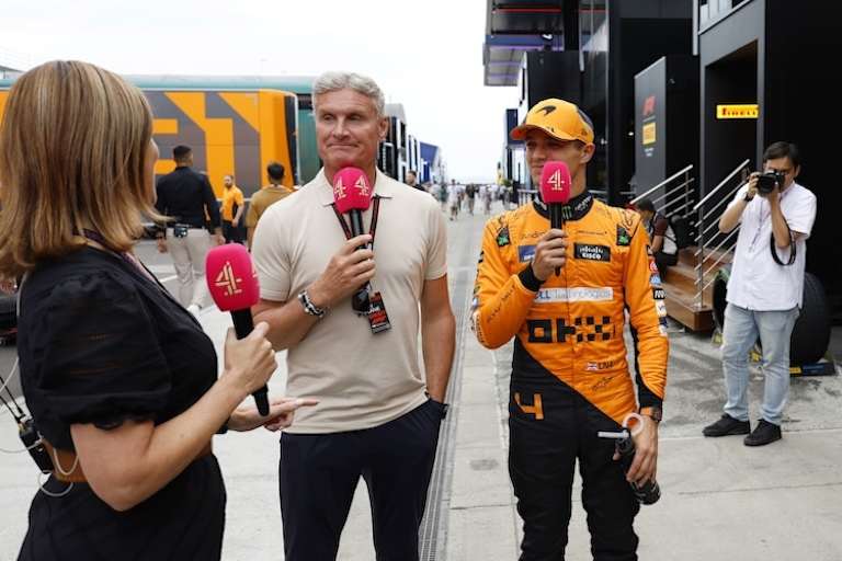 David Coulthard in Ungarn mit Lando Norris