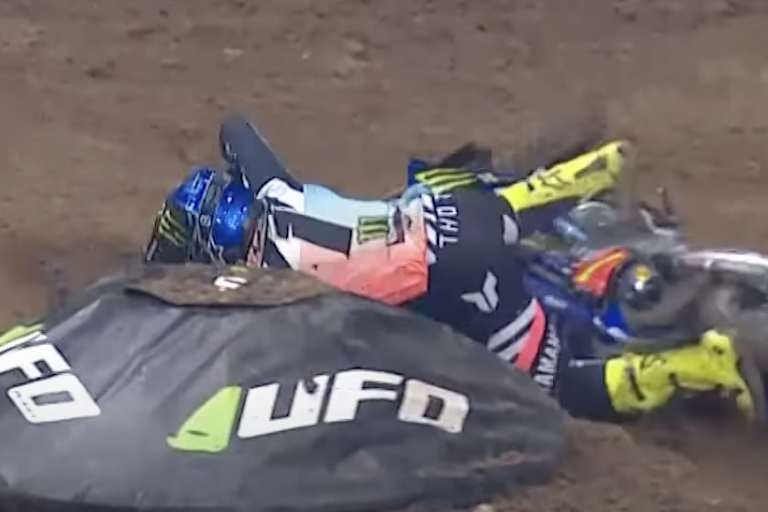 Haiden Deegan stürzte im ersten Lauf