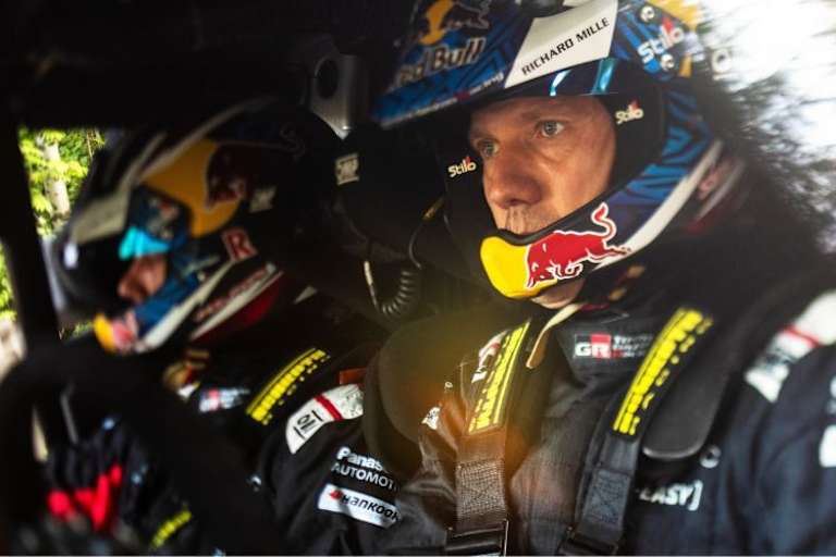 Sebastien Ogier und Vincent Landais waren mit ihrem Toyota als WM-Führende in die CER gestartet