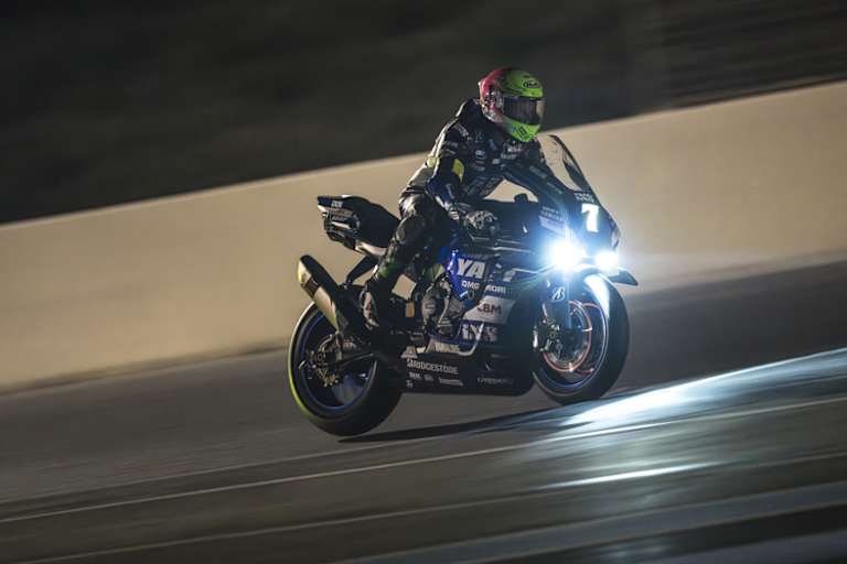 Marvin Fritz auf der Yamaha R1