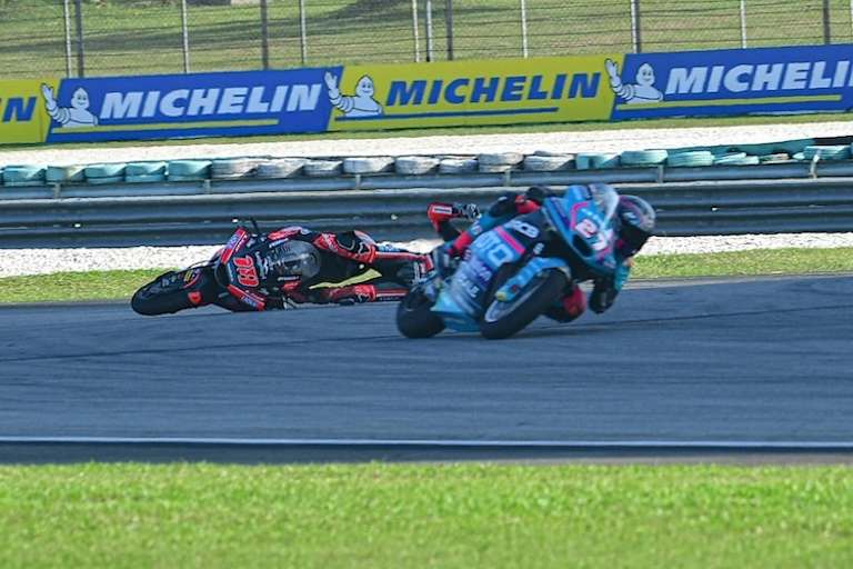 Schock: Manuel Gonzalez rutschte in Sepang aus der WM-Führung