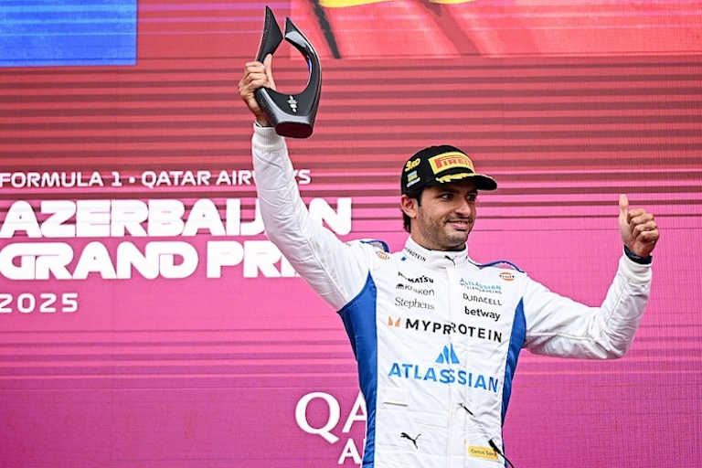 Carlos Sainz fuhr in Aserbaidschan auf Platz 3