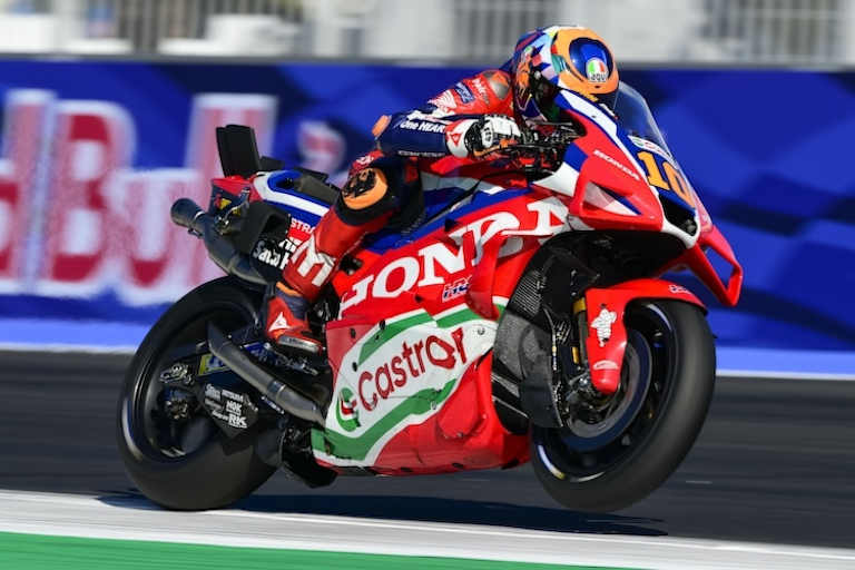 Im Sprint war Marini bester Honda-Pilot