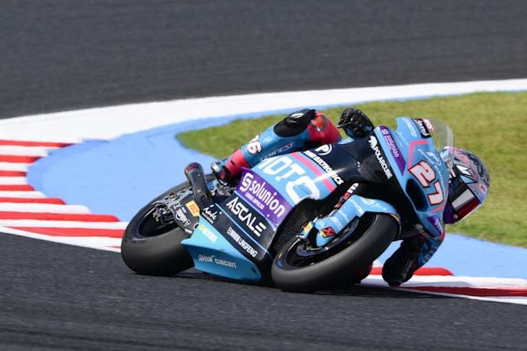 Solofahrt zum Sieg: Dani Holgado gewann das Moto2-Rennen in Japan
