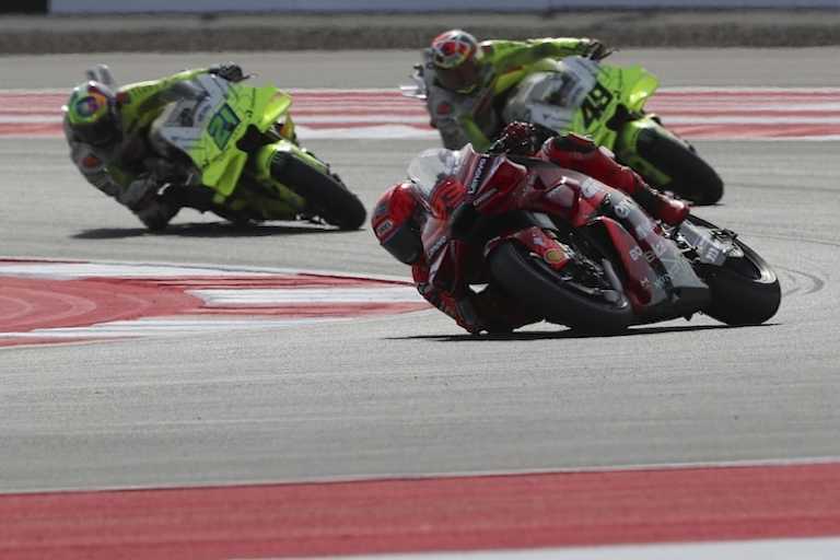 Marc Marquez vor den VR46-Piloten auf Position 7