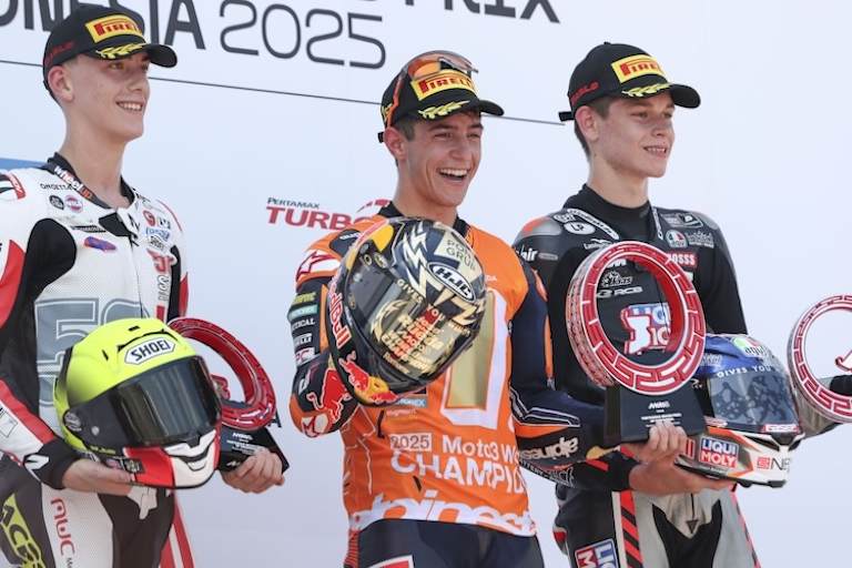 Neben Champion Rueda überraschten die Italiener Lunetta (li.) und Pini mit Platz 2 und 3