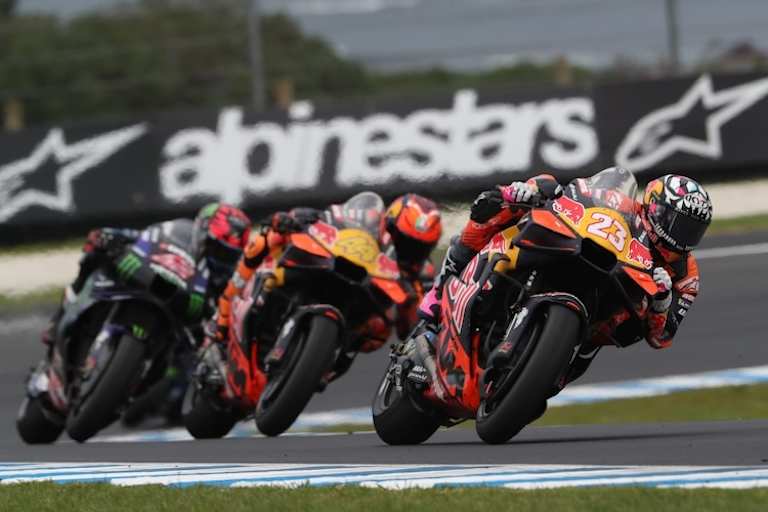 Bei der Aufholjagd beanspruchte Bastianini seine Reifen zu stark