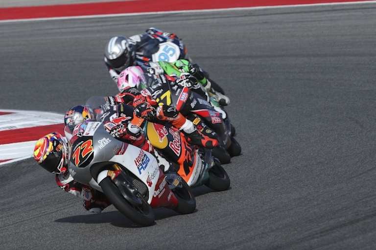 Beim Moto3-Abschiedsrennen kämpfte der Japaner um den Sieg