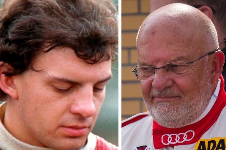 Zweimal Armin Hahne: Als DTM-Rekordsieger 1988 im Sierra RS 500 (links) und als Champion 2019 bei den Classic-Tourenwagen 37 Jahre später