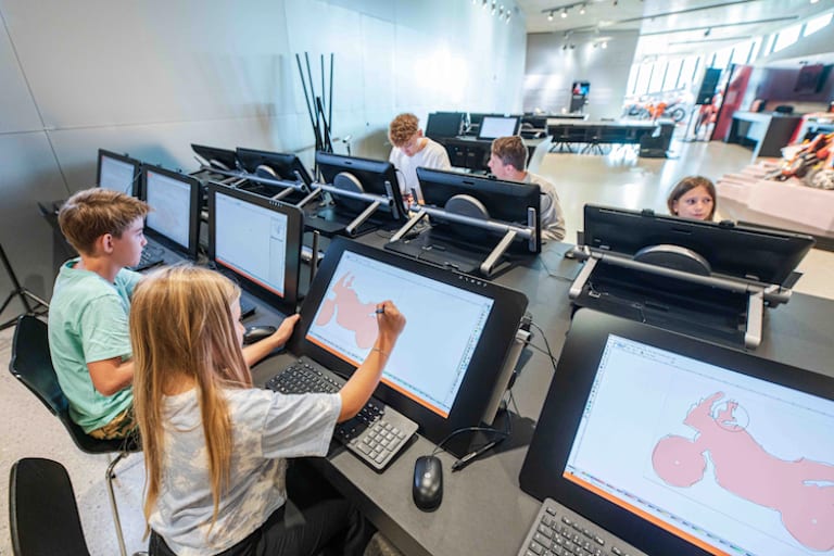 Kinder können kreative Bike-Ideen entwerfen