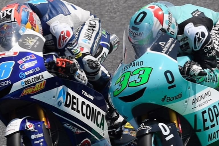 Jorge Martin (links) und Enea Bastianini duellierten sich schon in der Moto3-WM