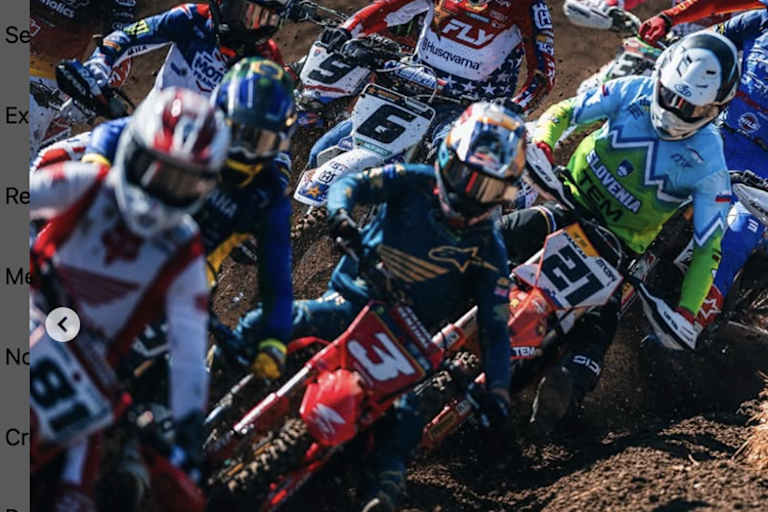 Jan Pancar am Start knapp hinter Hunter Lawrence