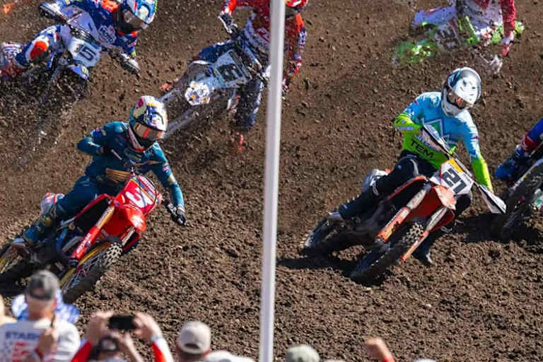 Jan Pancar lag mit Hunter Lawrence an der Spitze des Feldes