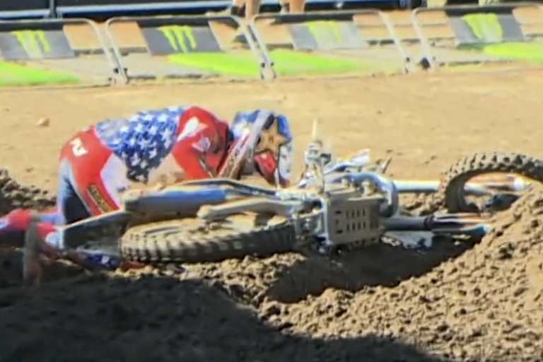 RJ Hampshire stürzte nach der Kollision mit Pancar