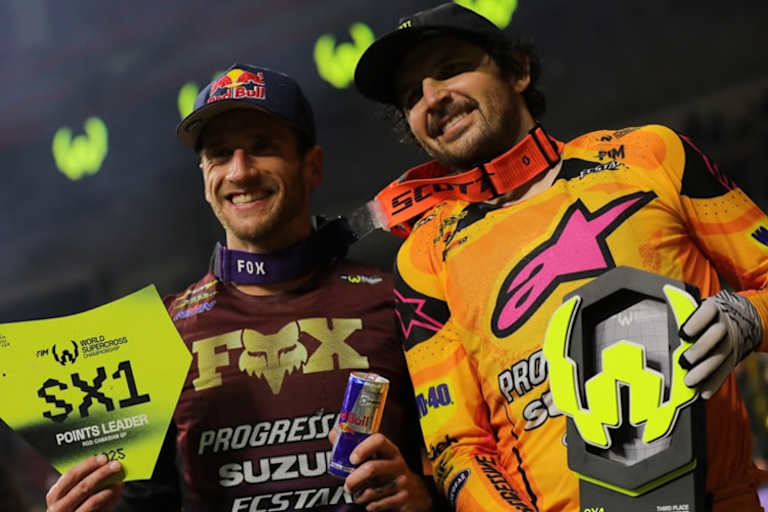 Die beiden Suzuki-Piloten, Ken Roczen und Jason Anderson, standen in Vancouver auf dem Podium