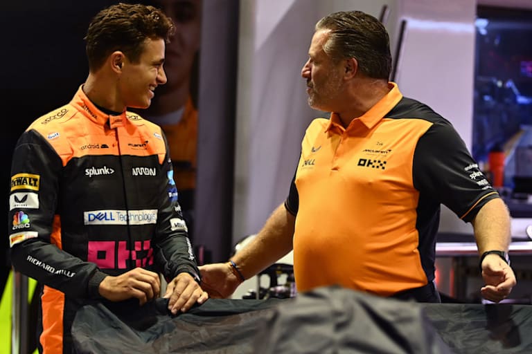 Lando Norris und Zak Brown