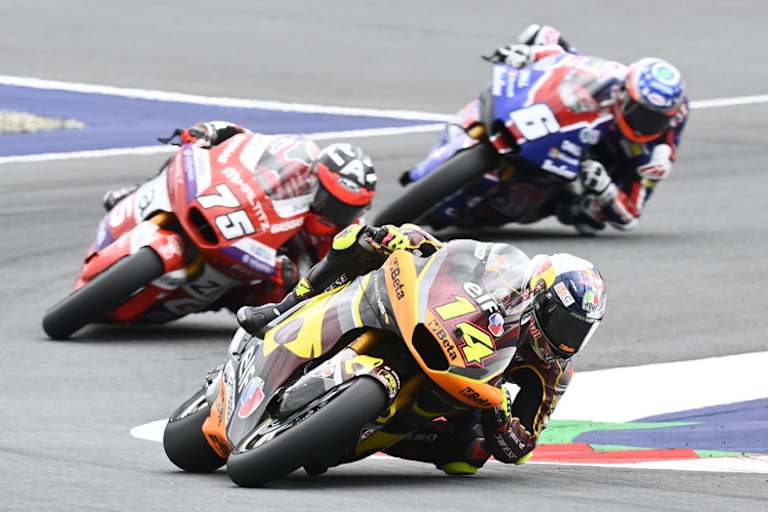 Tony Arbolino vor Albert Arenas und Cameron Beaubier