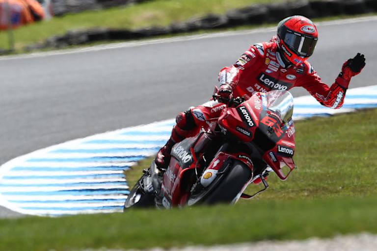 Pecco Bagnaia war mit Startplatz 3 zufrieden