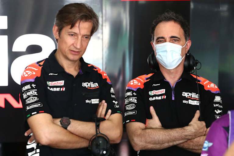 Massimo Rivola (links) mit Technical Director Romano Albesiano