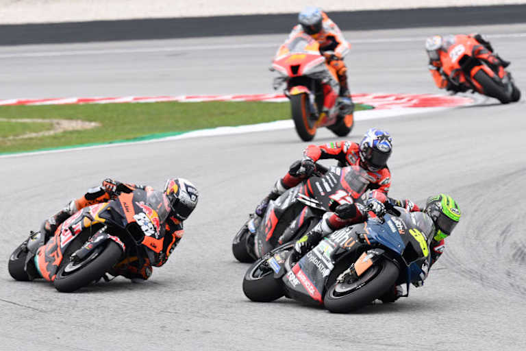 Crutchlow vor Oliveira, Viñales, Pol Espargaró und Raul Fernández