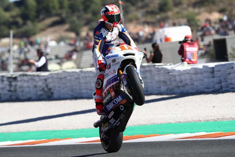 Valencia: Pasini bei seinem bisher letzten GP-Einsatz auf der Kalex