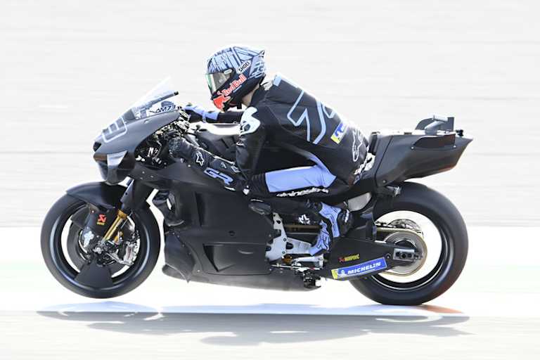 Alex Márquez auf der Ducati beim Valencia-Test
