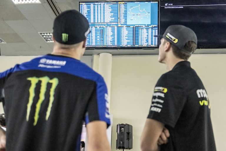 Der Blick auf den Zeitenmonitor ruft bei Franco Morbidelli einige Fragezeichen hervor