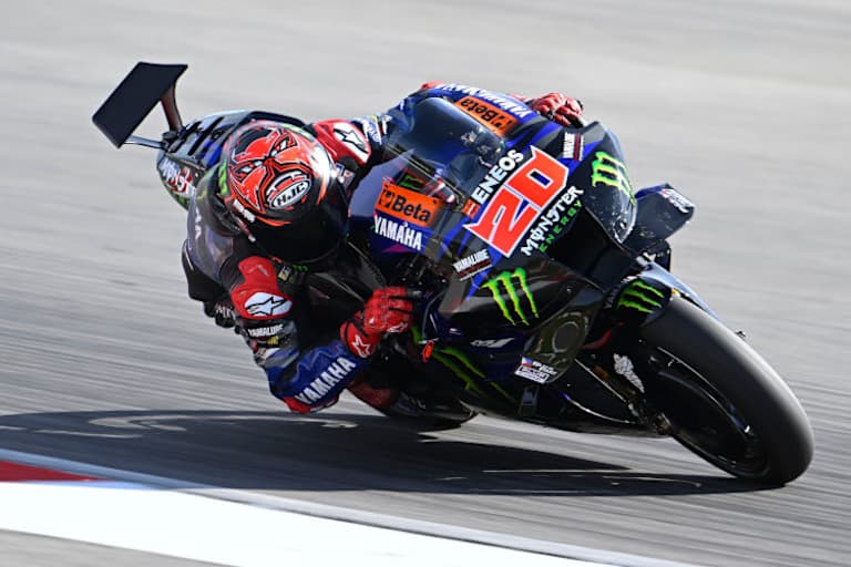 Fabio Quartararo mit dem neuen Yamaha-Heck-Spoiler