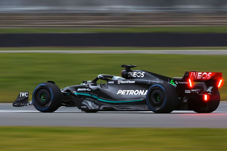 Auch George Russell durfte ran