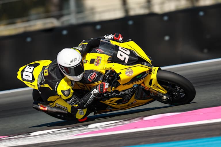 Julian Puffe auf der BMW von LRP Poland