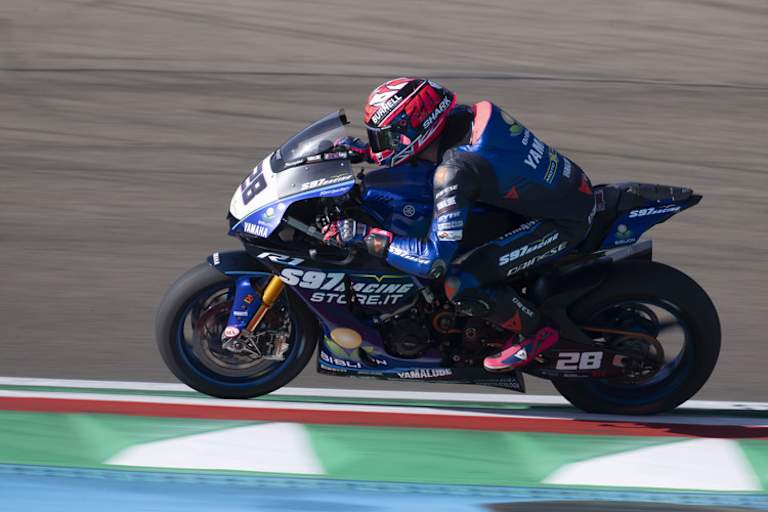 Auf seiner Yamaha holte er am Sonntag Platz 6