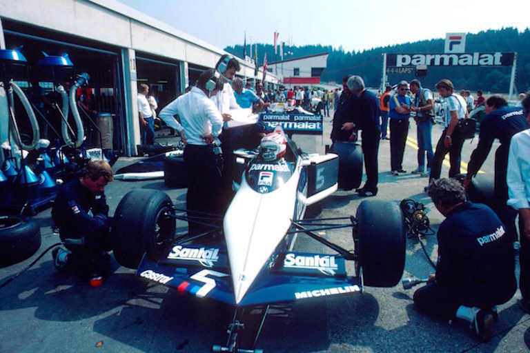 Piquet am GP-Wochenende von Österreich 1983
