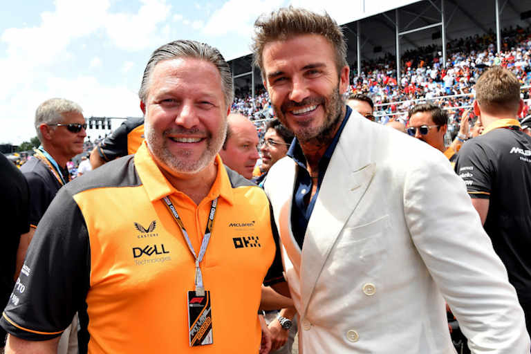 Zak Brown und Fussball-Legende David Beckham
