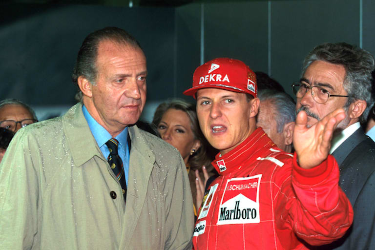 König Juan Carlos I. mit Michael Schumacher