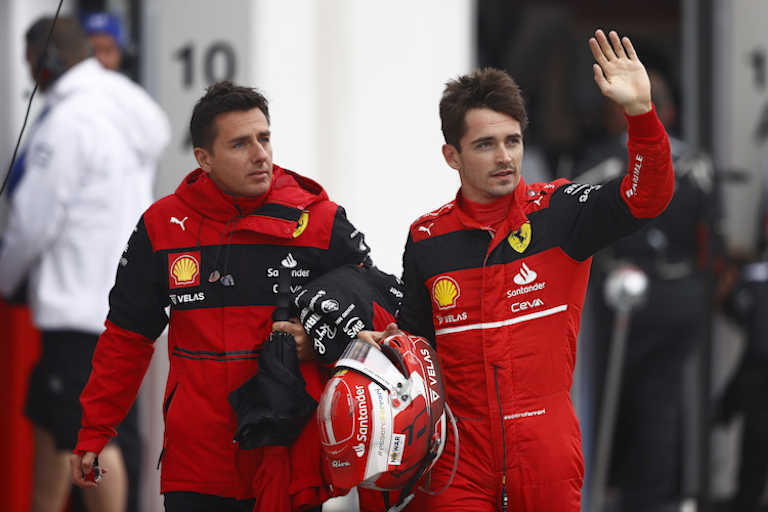 Andrea Ferrari und Charles Leclerc