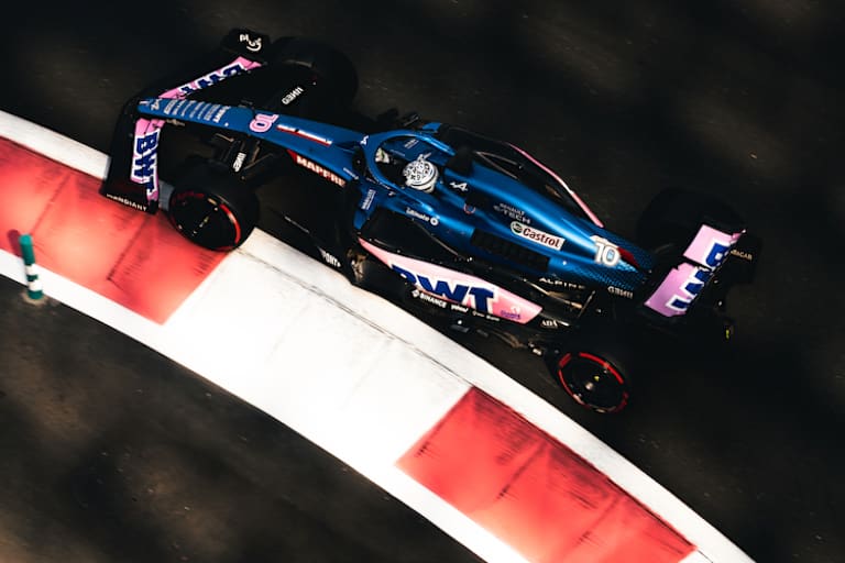 Gasly beim ersten Test mit Alpine in Abu Dhabi