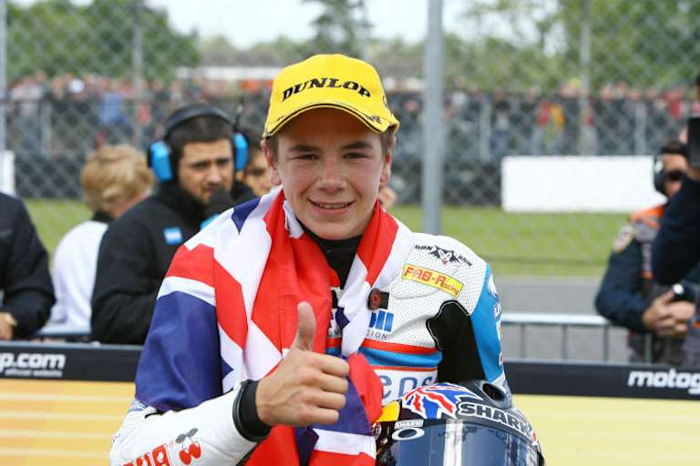 Ein 15-jähriger Scott Redding 2008 in Donington