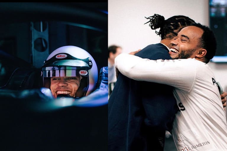 Der 30-jährige Bruder des Mercedes-Stars war ganz aus dem Häuschen