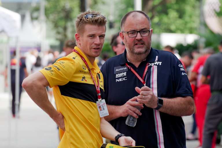 Hülkenberg 2018 mit Tom McCullough