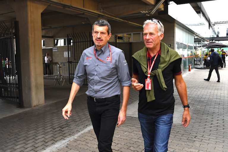 Haas-Teamchef Günther Steiner und Christian Danner