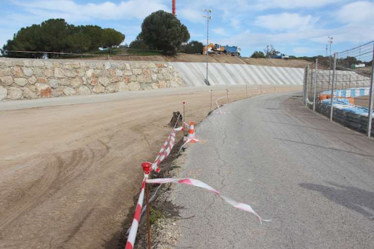 Der aktuelle Stand der Arbeiten in Kurve 1