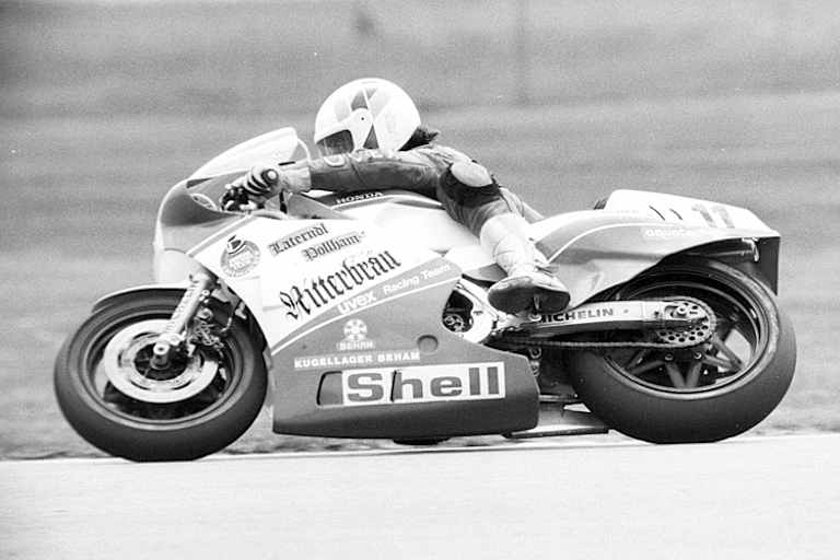 Auch auf der Dreizylinder-Honda war Sepp Doppler flott unterwegs