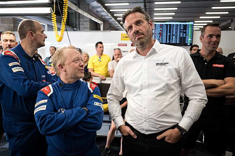 Teammanager Werner Daemen (li.) und Marc Bongers