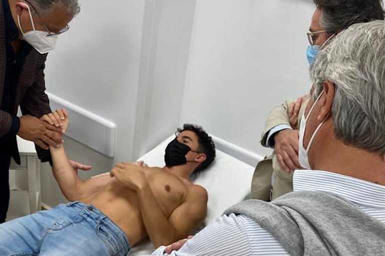 Marc Márquez bei der Untersuchung in Madrid