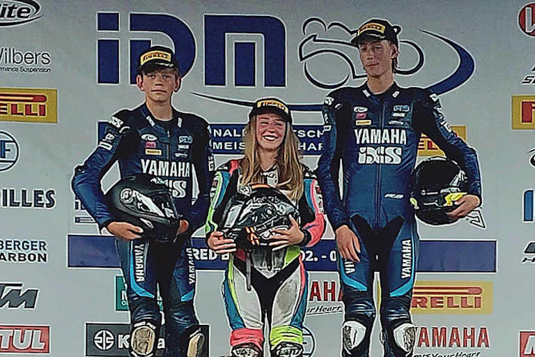 Die Schnellste in der Mitte