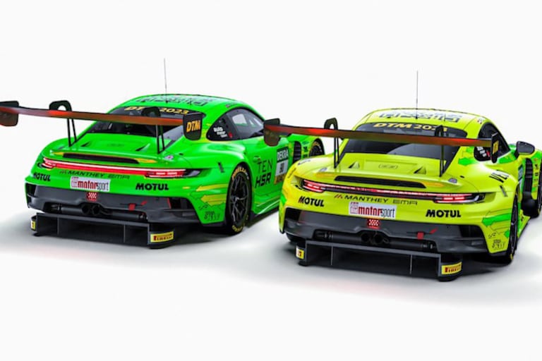 Das Design der beiden Manthey EMA Porsche 911 GT3 R